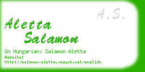 aletta salamon business card